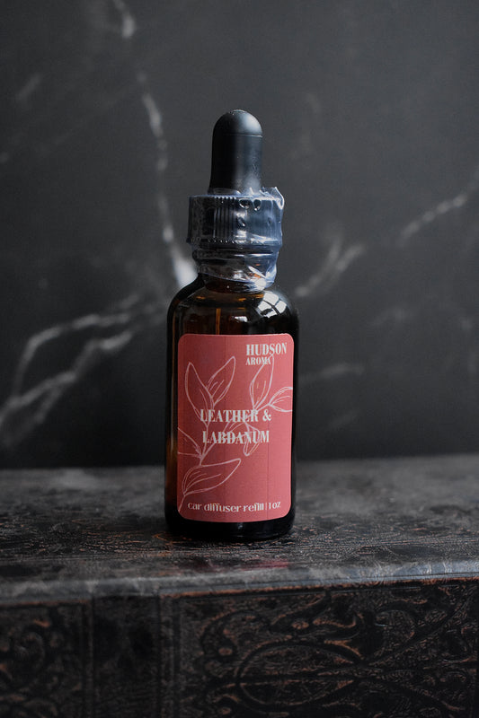 Leather & Labdanum Car Diffuser Refill