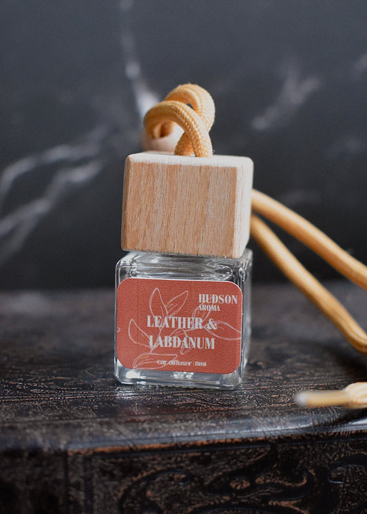 Leather & Labdanum Car Diffuser
